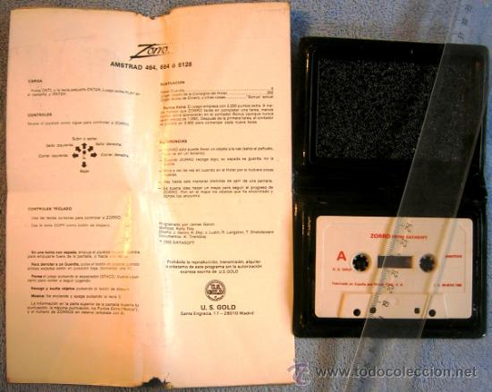 Videojuegos y consolas: JUEGO AMSTRAD. - ZORRO - DE DATASOFT. CASETTE CBS. - Foto 4