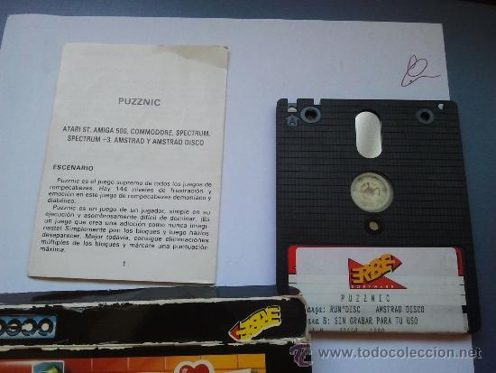 Videojuegos y consolas: juego amstrad disco puzznic - Foto 3