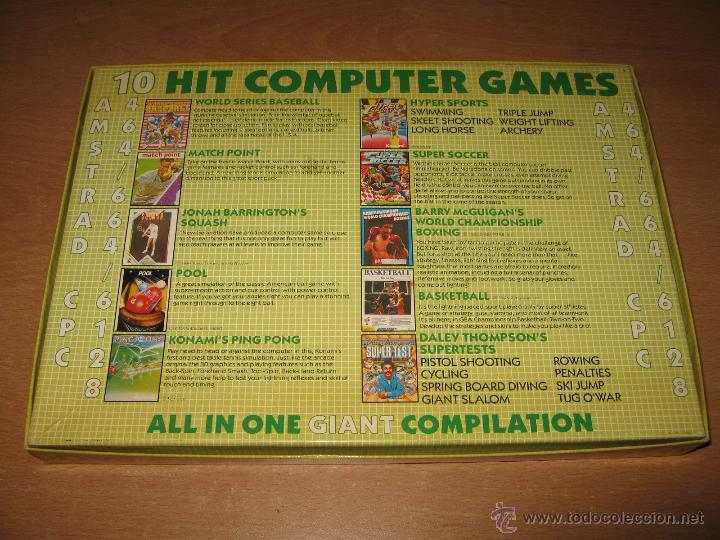 Videojuegos y consolas: GAME SET MATCH OCEAN 10 JUEGOS AMSTRAD - Foto 2
