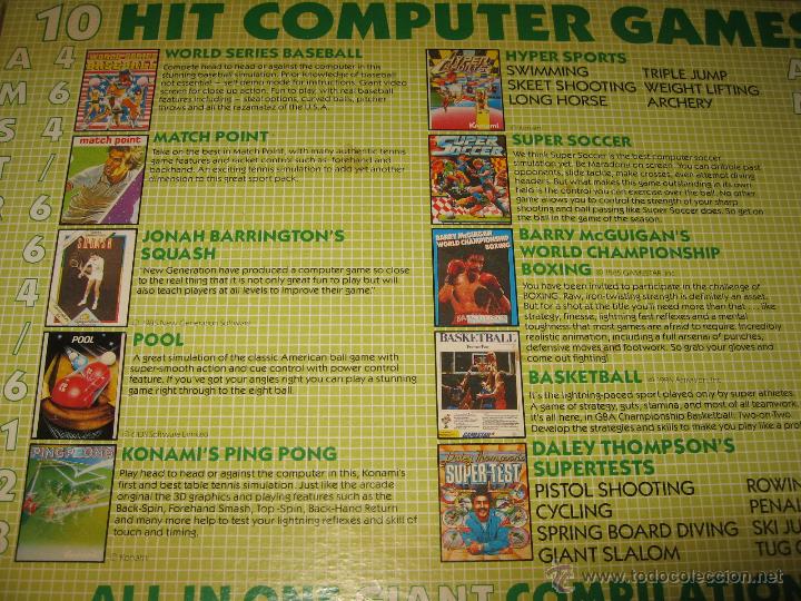 Videojuegos y consolas: GAME SET MATCH OCEAN 10 JUEGOS AMSTRAD - Foto 3