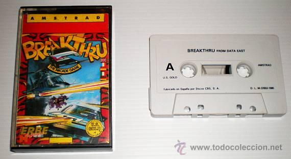 Videojuegos y consolas: Breakthru [US Gold] 1986 Data East - Erbe Software [Amstrad CPC] Break Thru - Foto 2