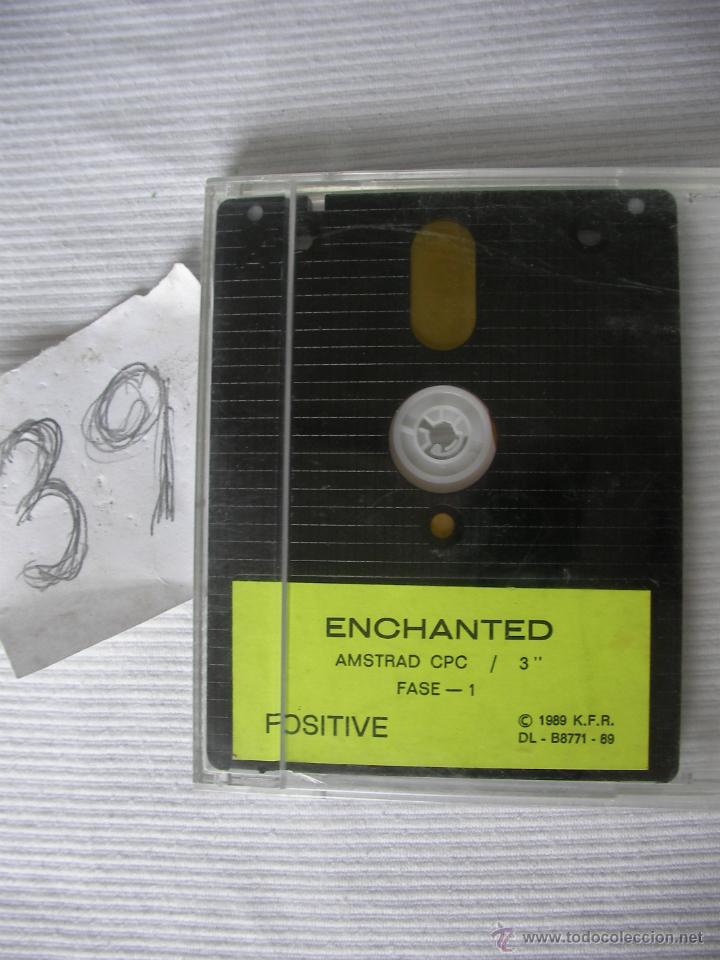 Videojuegos y consolas: ANTIGUO JUEGO AMSTRAD DISCO - 2 EN 1 - BUBBLE BOBBLE - ENCHANTED - Foto 1