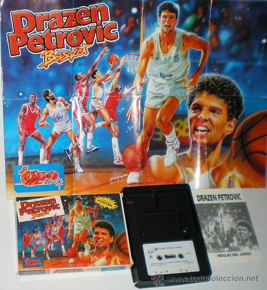 Videojuegos y consolas: Drazen Petrovic Basket [Topo Software] [1989] Erbe Software [AMSTRAD CPC] Poster - Foto 3