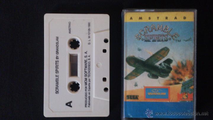 Videojuegos y consolas: Sramble Spirits cassete Amstrad cpc464. - Foto 2