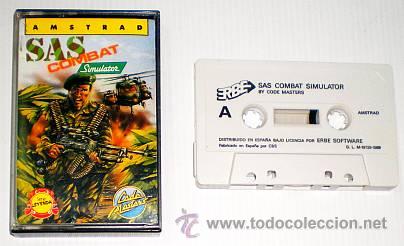 Videojuegos y consolas: SAS Combat Simulator [Code Masters] 1989 - Erbe Software [Amstrad CPC] S.A.S. - Foto 2
