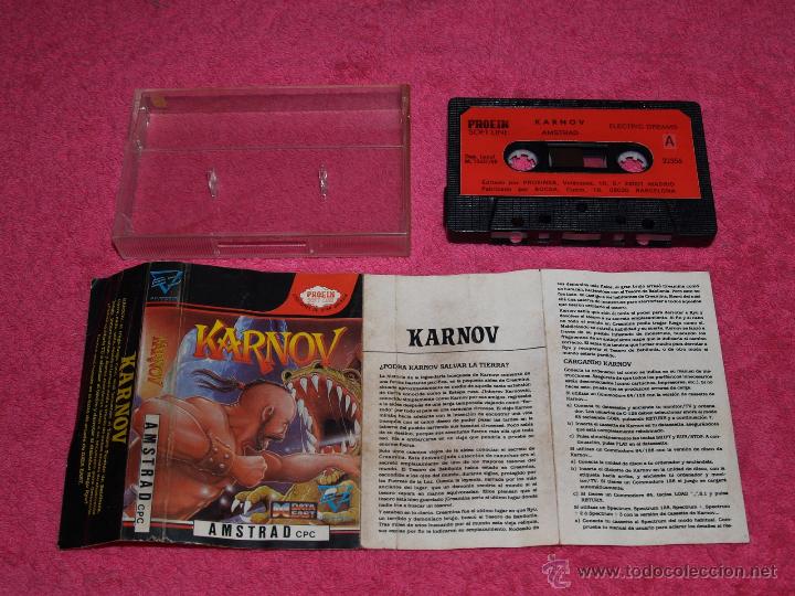 Videojuegos y consolas: AMSTRAD PROEIN 1987 KARNOV VERSION ESPA&Ntilde;OLA CASSETTE - Foto 1