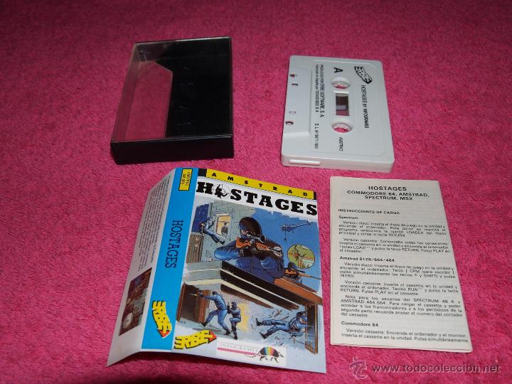 Videojuegos y consolas: GAME FOR AMSTRAD ERBE HOSTAGES SPANISH VERSION 1990 INFOGRAMES - Foto 1
