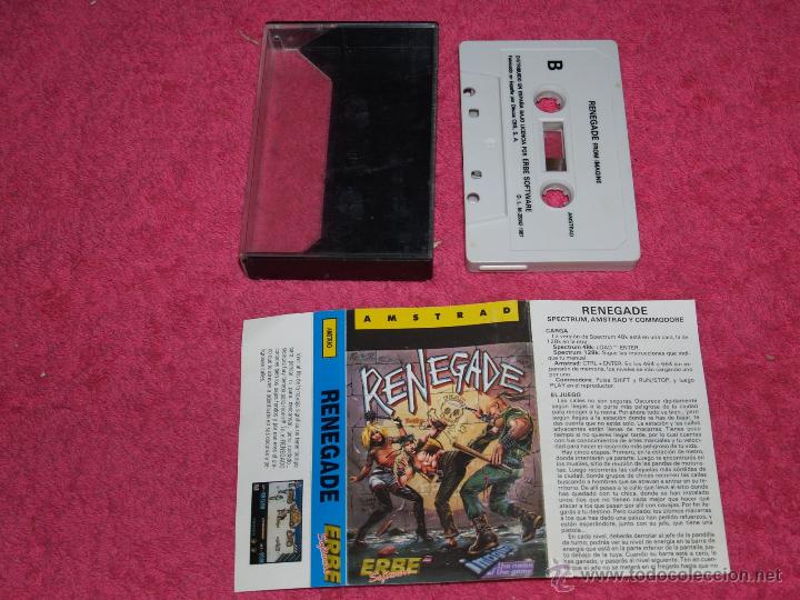 Videojuegos y consolas: AMSTRAD ERBE RENEGADE SPANISH VERSION 1987 ERBE - Foto 1