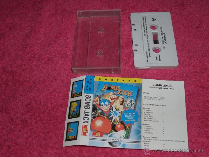 Videojuegos y consolas: AMSTRAD MCM BOMB JACK VERSION ESPA&Ntilde;OLA 1988 BY ENCORE - Foto 1
