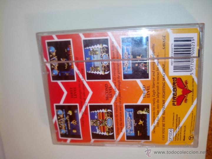 Videojuegos y consolas: AMSTRAD  SAVAGE DE FIREBIRD CASSETTE COMPLETO - Foto 2