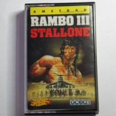 Videojuegos y Consolas: JUEGO AMSTRAD RAMBO III STALLONE. Lote 59537851