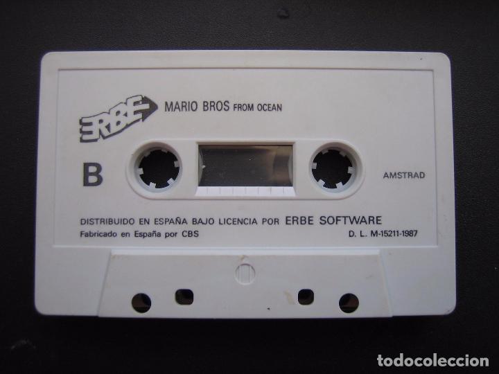 Videojuegos y consolas: Juego Amstrad Mario Bros from ocean - Foto 1