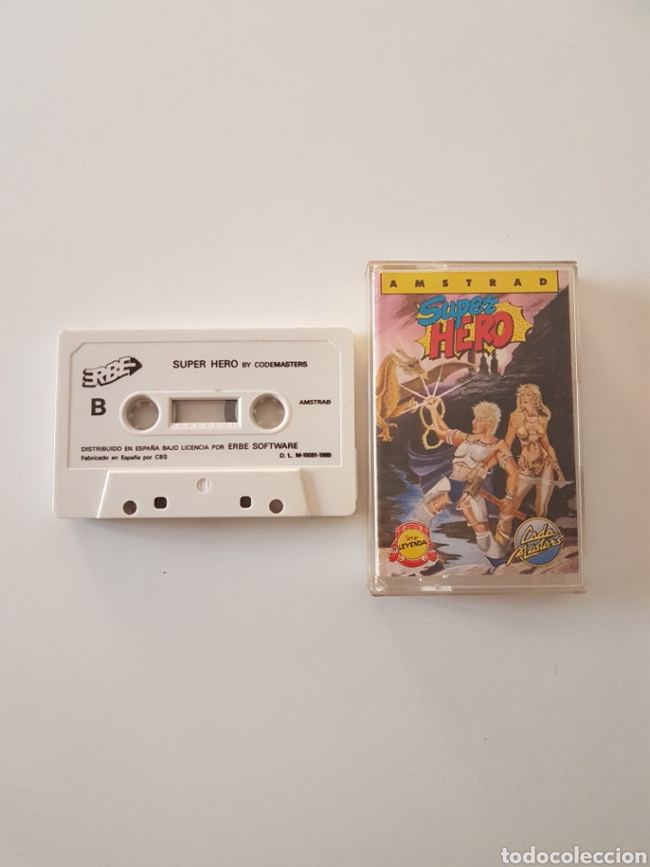 Videojuegos y consolas: juego SUPER HERO para amstrad - Foto 1