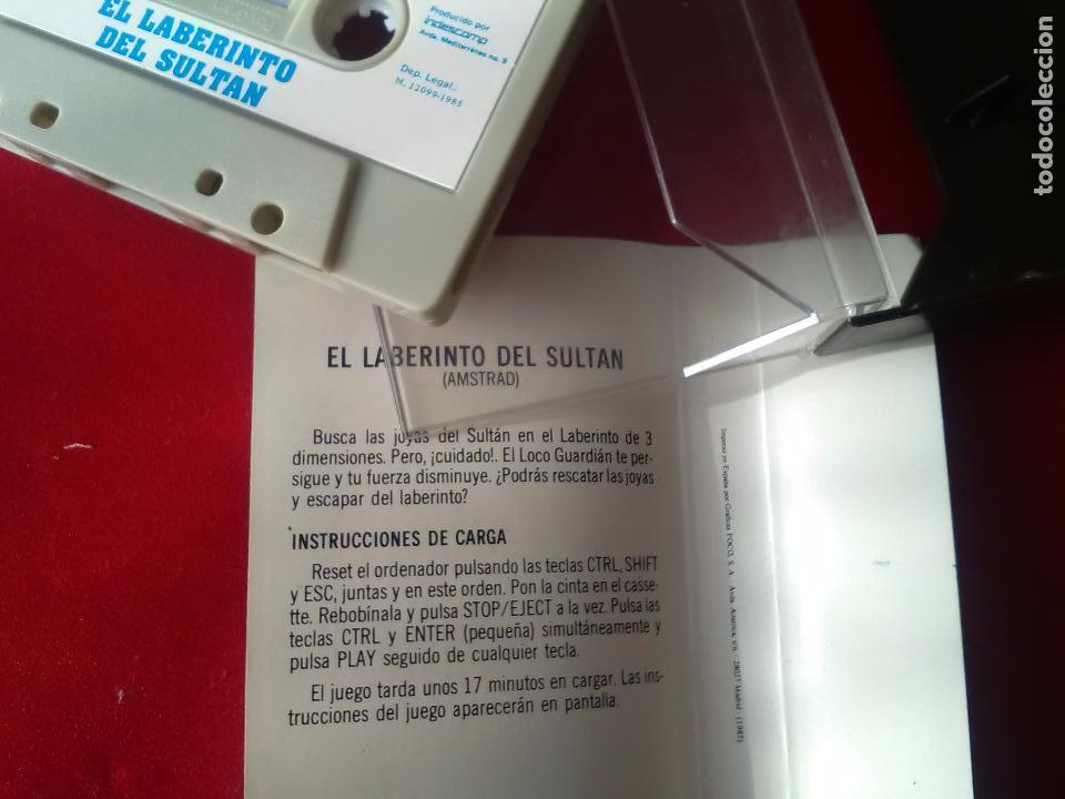 Videojuegos y consolas: Juego original amstrad El Laberinto Del Sult&aacute;n - Foto 2
