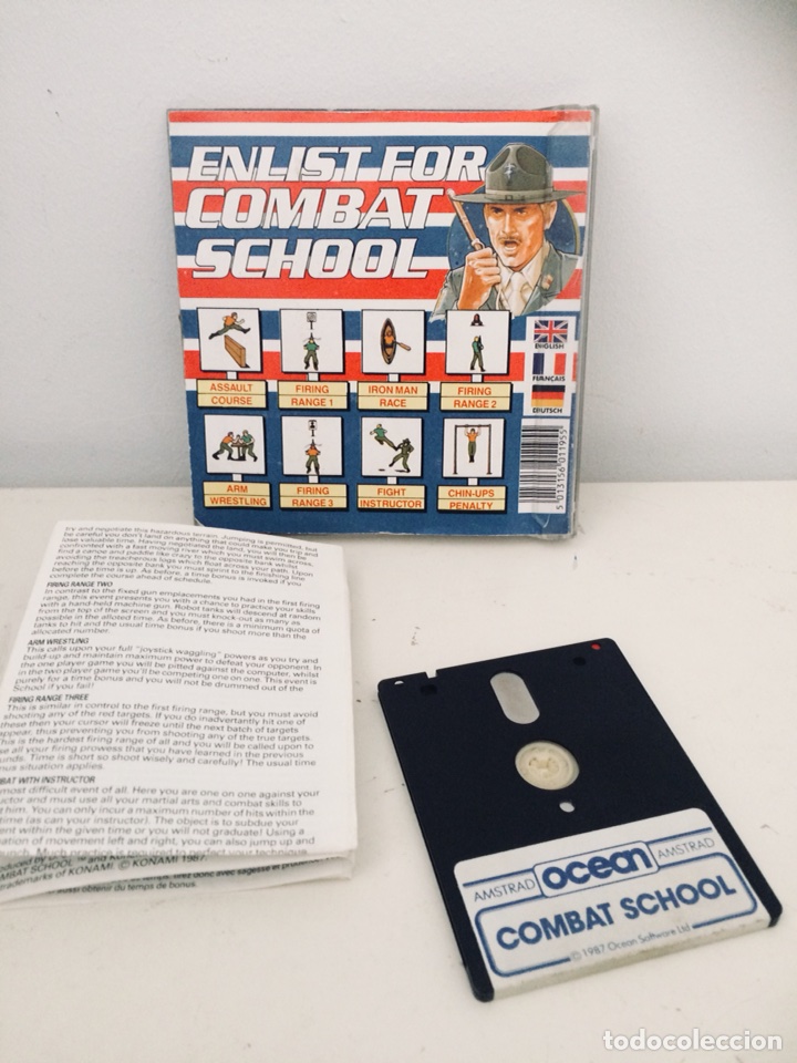 Videojuegos y consolas: Combat School Amstrad cpc disco - Foto 3