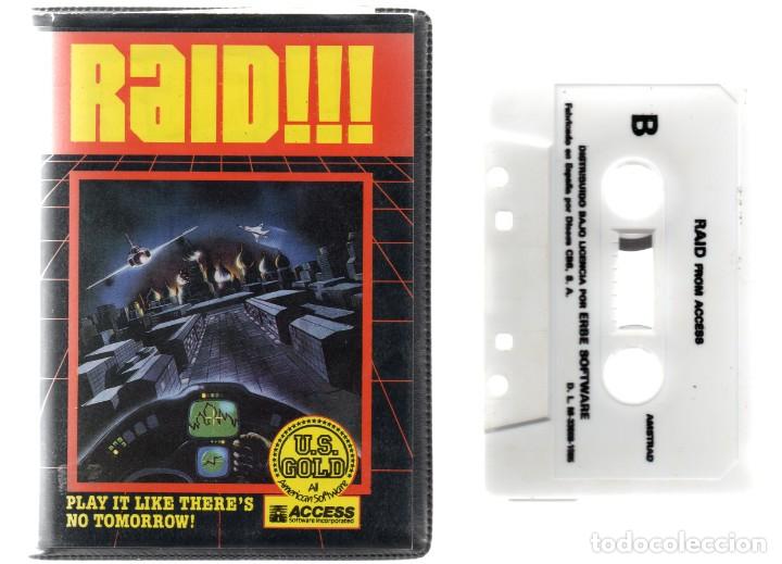 Videojuegos y consolas: Juego AMSTRAD - Raid - PC Game - Cassette - K7 - Foto 1
