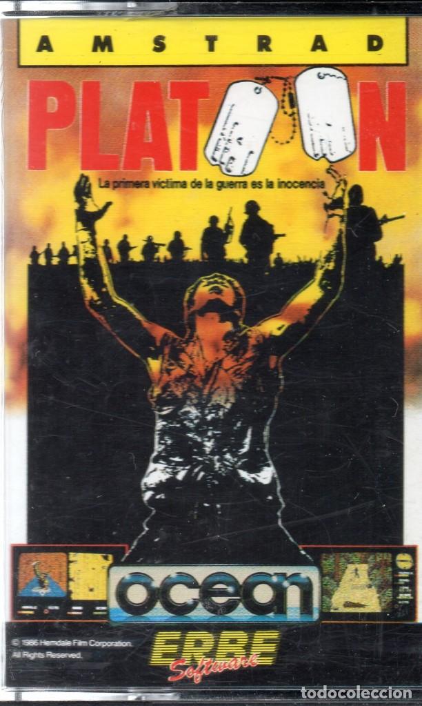 Videojuegos y consolas: Juego AMSTRAD - Platoon - PC Game - Cassette - K7 - Foto 1