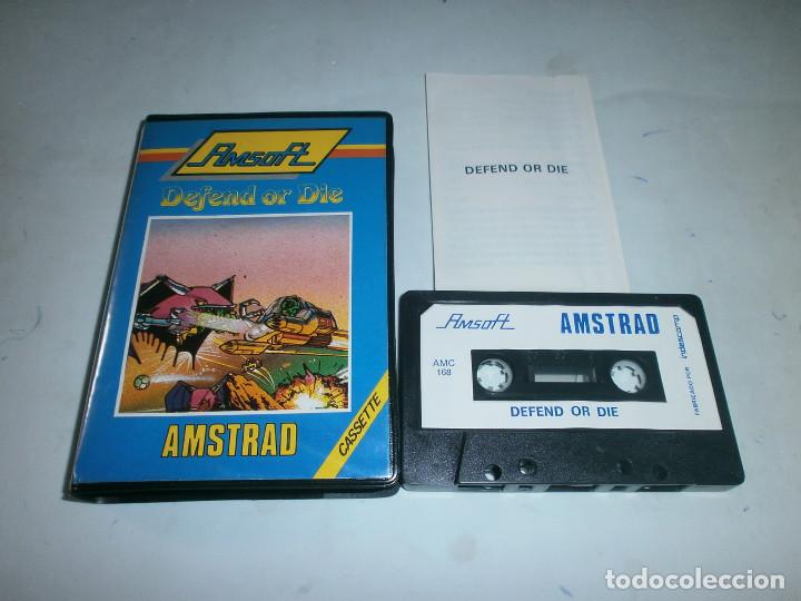 Videojuegos y consolas: DEFEND OR DIE AMSTRAD CPC AMSOFT INDESCOMP SOFTWARE 85 - Foto 1