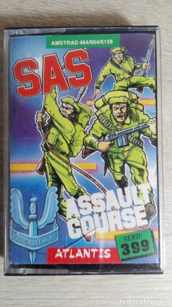 Videojuegos y consolas: SAS ASSAULT COURSE-AMSTRAD CASSETTE-ATLANTIS-A&Ntilde;O 1987. - Foto 1