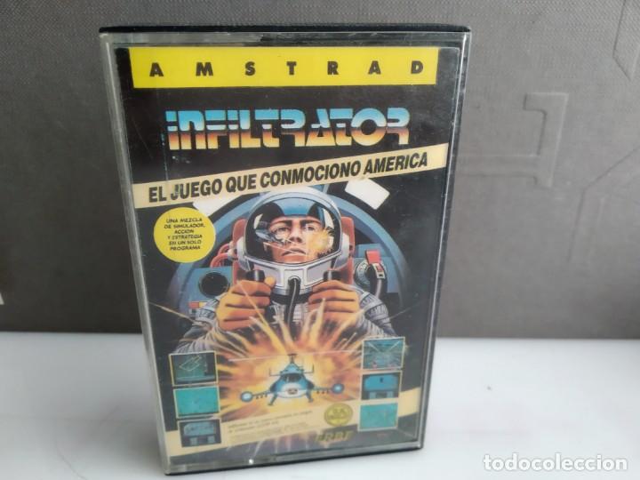 Videojuegos y consolas: JUEGO PARA AMSTRAD  INFILTRATOR - Foto 1