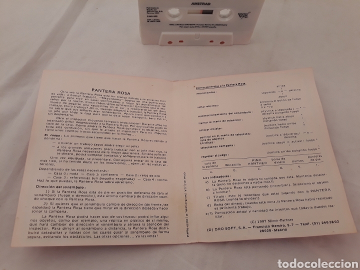 Videojuegos y consolas: Pink Panther.PC Game.Amstrad.K 7. - Foto 4