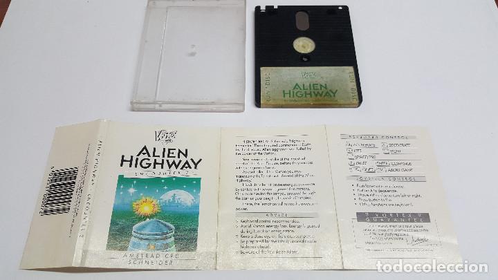 Videojuegos y consolas: Alien Highway Amstrad 6128 Disco - Foto 2