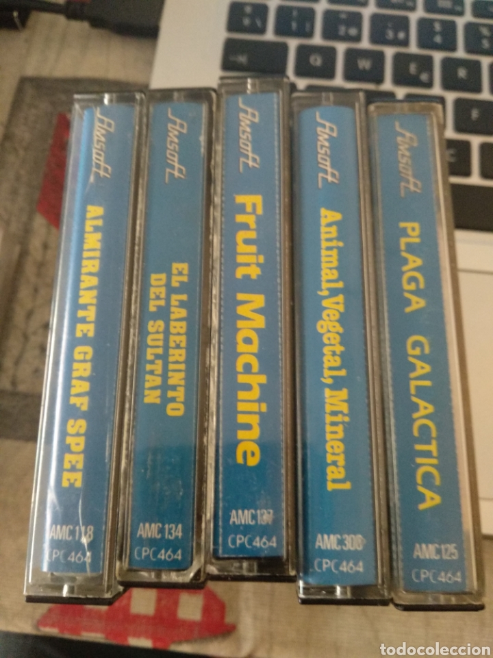 Videojuegos y consolas: PACK DE 5 CASETTES AMSOFT - Foto 1