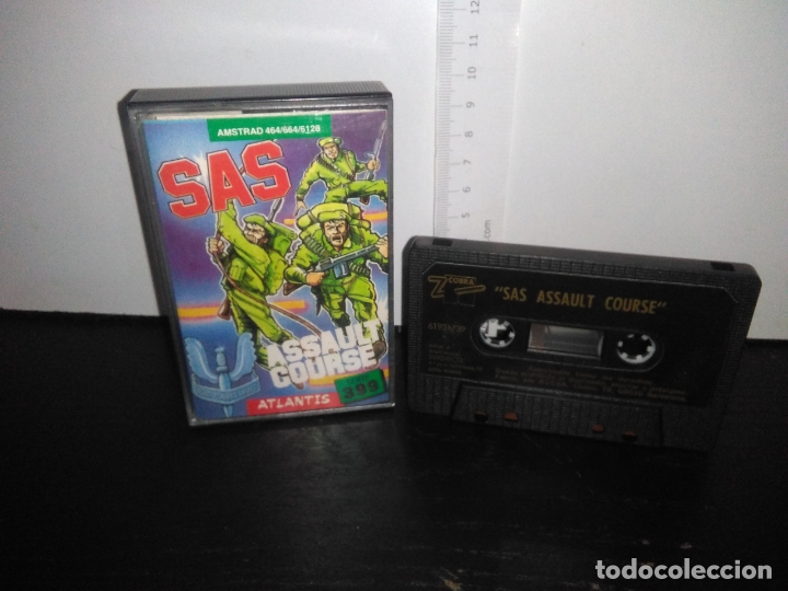 Videojuegos y consolas: juego cinta cassette SAS ASSAULT COURSE amstrad - Foto 1