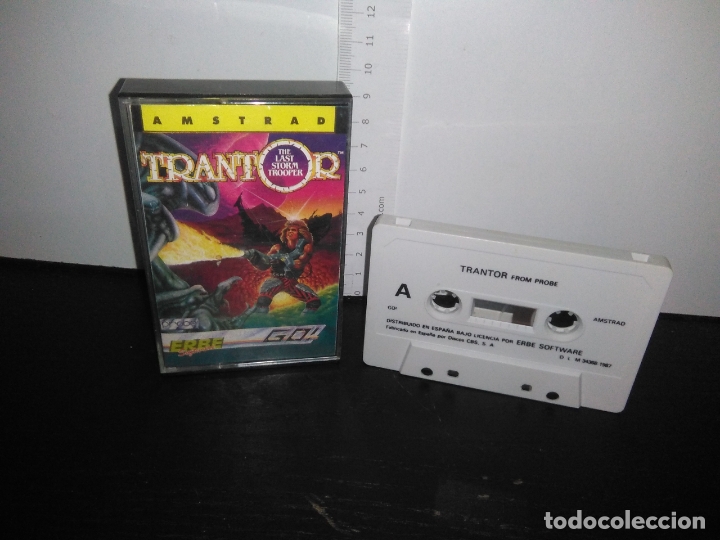 Videojuegos y consolas: juego cinta cassette trantor        amstrad - Foto 1