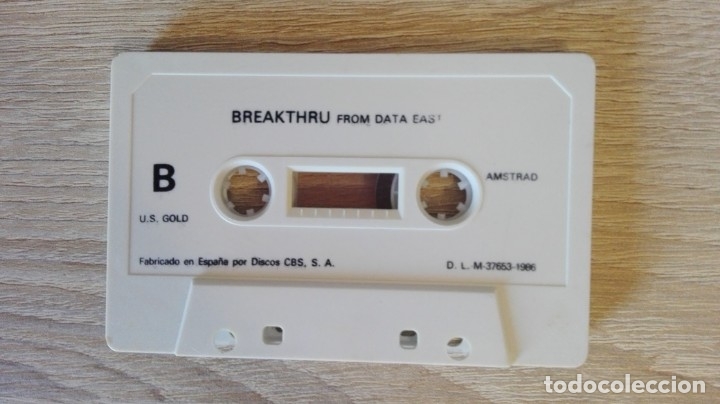 Videojuegos y consolas: BREAKTHRU-AMSTRAD CASSETTE-DATA EAST-A&Ntilde;O 1986-FUNCIONANDO - Foto 6