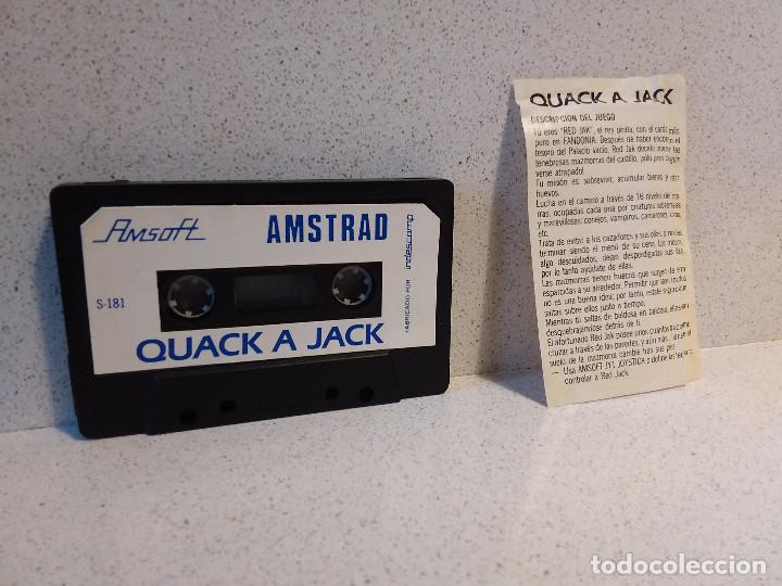 Videojuegos y consolas: Quack a Jack / Amstrad / Estuche / Cinta / Amsoft - Foto 3