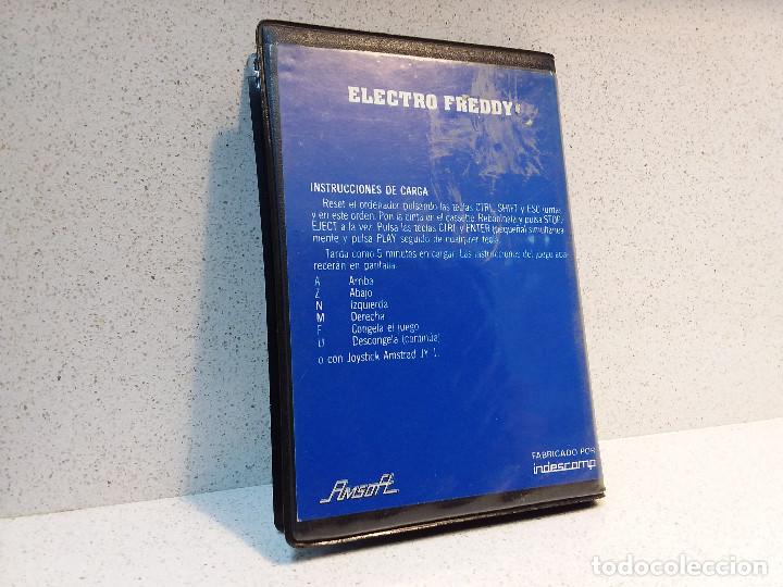 Videojuegos y consolas: Electro Freddy / Amstrad / Estuche / Cinta / Amsoft - Foto 2