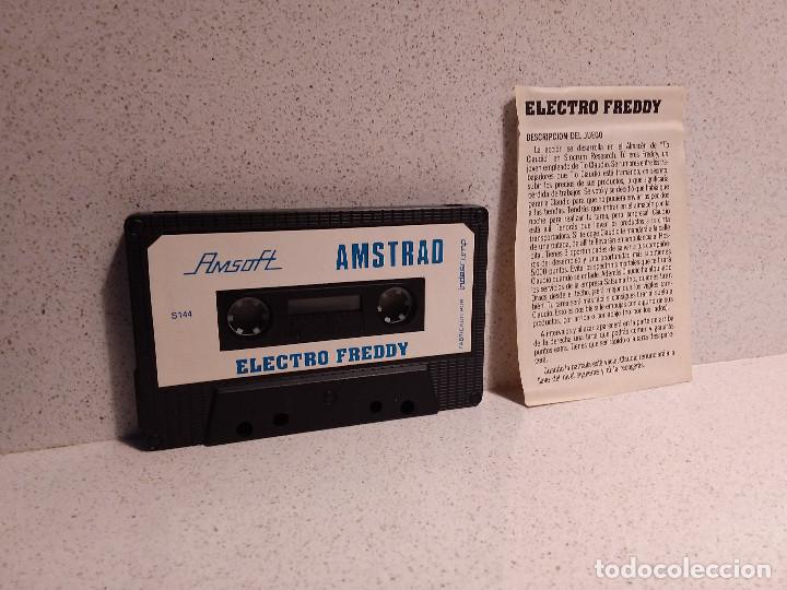 Videojuegos y consolas: Electro Freddy / Amstrad / Estuche / Cinta / Amsoft - Foto 3