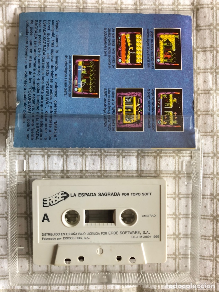 Videojuegos y consolas: La espada sagrada amstrad cinta - Foto 3