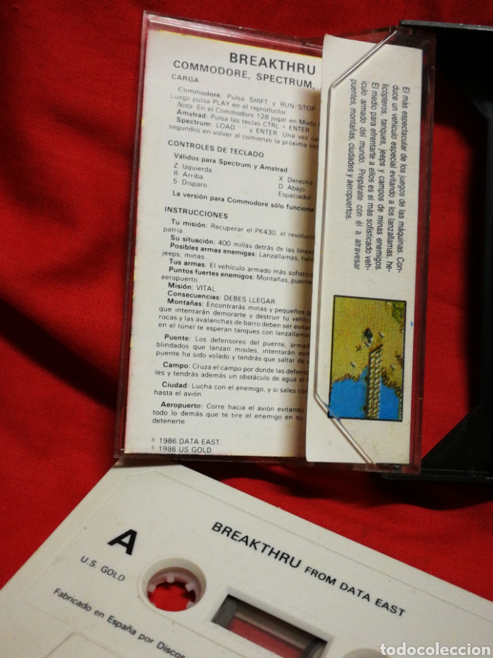 Videojuegos y consolas: JUEGO AMSTRAD BREAKTHRU- DATA EAST (ERBE SOFTWARE), 1986. - Foto 2