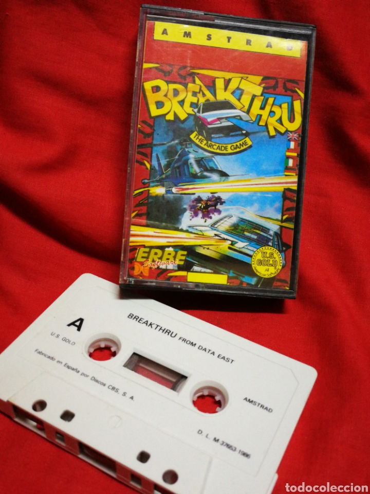 Videojuegos y consolas: JUEGO AMSTRAD BREAKTHRU- DATA EAST (ERBE SOFTWARE), 1986. - Foto 1