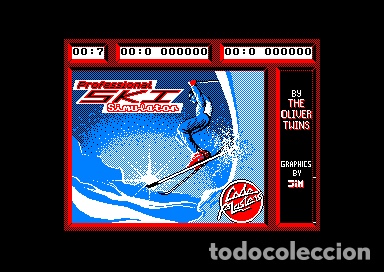 Videojuegos y consolas: Professional Ski Simulator [CodeMasters] 1987 [Amstrad CPC] - Foto 2