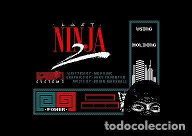 Videojuegos y consolas: LAST NINJA 2 [SYSTEM 3] 1988 [MCM SOFTWARE] ERBE SOFTWARE [AMSTRAD CPC] BACK WITH A VENGEANCE - Foto 3