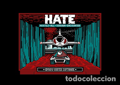 Videojuegos y consolas: H.A.T.E. Hostile All Terrain Encounter [Gremlin Graphics] 1989 Vortex / Erbe Software [AMSTRAD CPC] - Foto 5