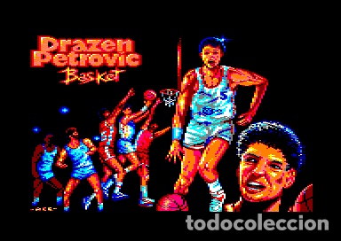 Videojuegos y consolas: Drazen Petrovic Basket [Topo Software] [1989] Erbe Software [AMSTRAD CPC] Poster - Foto 5