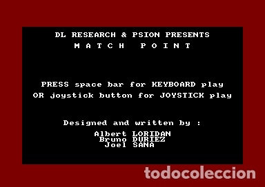 Videojuegos y consolas: Match Point [Psion] 1985 The Hit Squad - Erbe Software [AMSTRAD CPC] MatchPoint - Foto 4