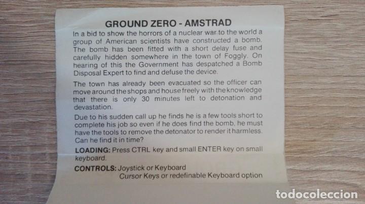 Videojuegos y consolas: GROUND ZERO-AMSTRAD CASSETTE-TYNESOFT COMPUTER SOFTWARE-A&Ntilde;O 1986-MUY DIF&Iacute;CIL - Foto 5