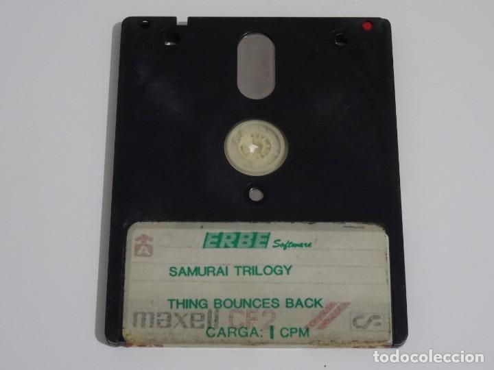 Videojuegos y consolas: AMSTRAD CPC 6128 - Samurai Trilogy Thing Bounces Back ERBE Disco Disk Disc - Foto 1