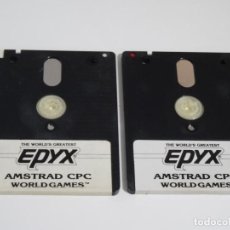 Videojuegos y Consolas: AMSTRAD CPC 6128 - WORLD GAMES + WINTER GAMES 2 DISCOS DISCO DISK DISC