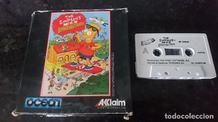 Videojuegos y consolas: Juego The Simpsons Bart vs the space mutants Amstrad - Foto 1