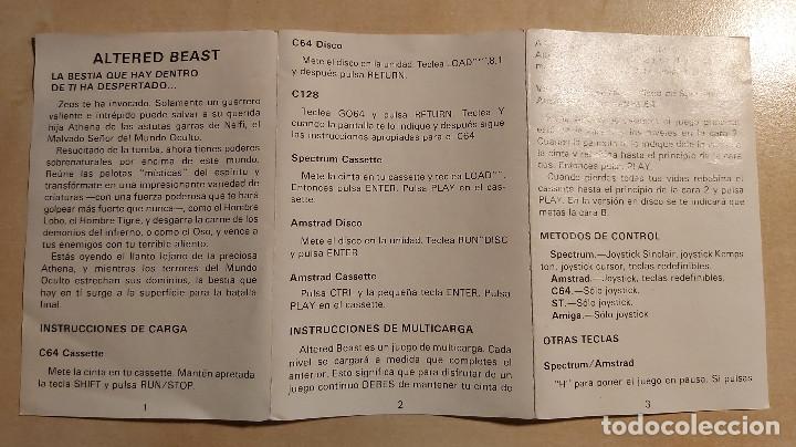 Videojuegos y consolas: Altered Beast Amstrad Cinta - Foto 5