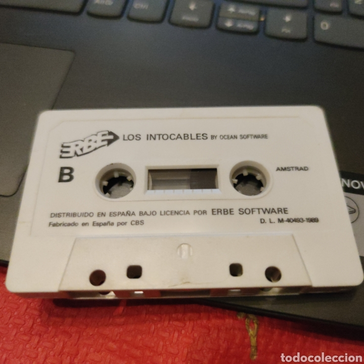 Videojuegos y consolas: LOS INTOCABLES Amstrad cinta manual sin caja - Foto 2
