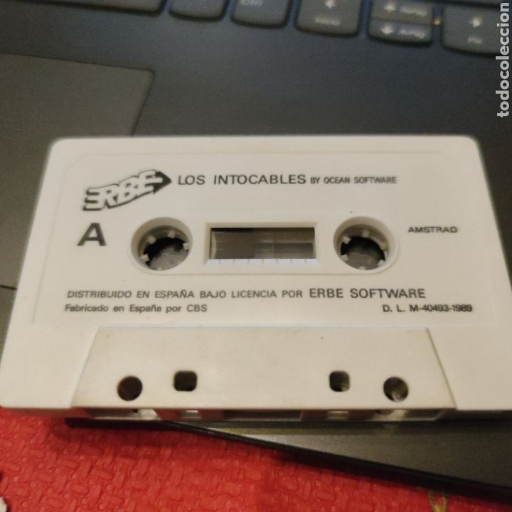 Videojuegos y consolas: LOS INTOCABLES Amstrad cinta manual sin caja - Foto 1