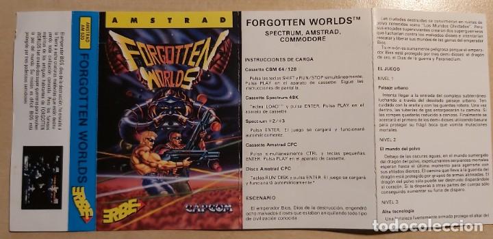 Videojuegos y consolas: Forgotten Worlds Amstrad Cinta - Foto 2