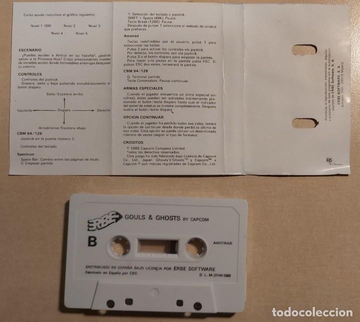 Videojuegos y consolas: Ghouls&acute;n Ghosts Amstrad Cinta - Foto 5